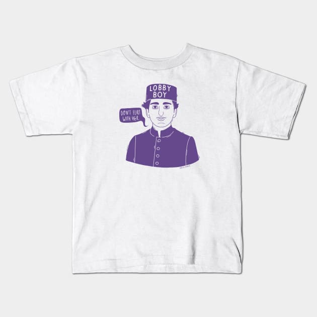 Lobby Boy Kids T-Shirt by HollyOddly